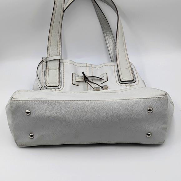 Tignanello Bone & Silver Leather Bag - Picture 4 of 6